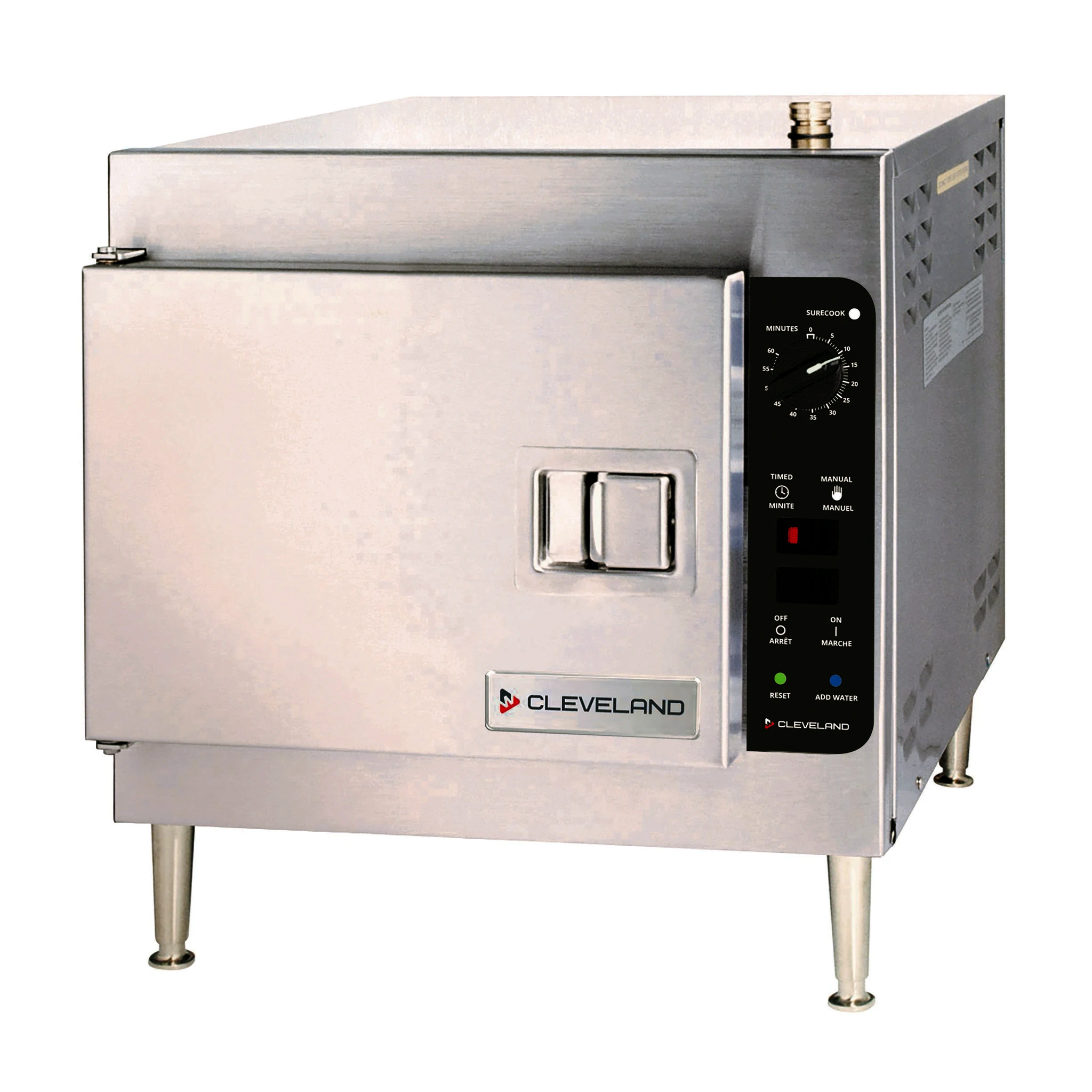 Standard features of the Cleveland 21CET8@2081QS countertop convection steamer